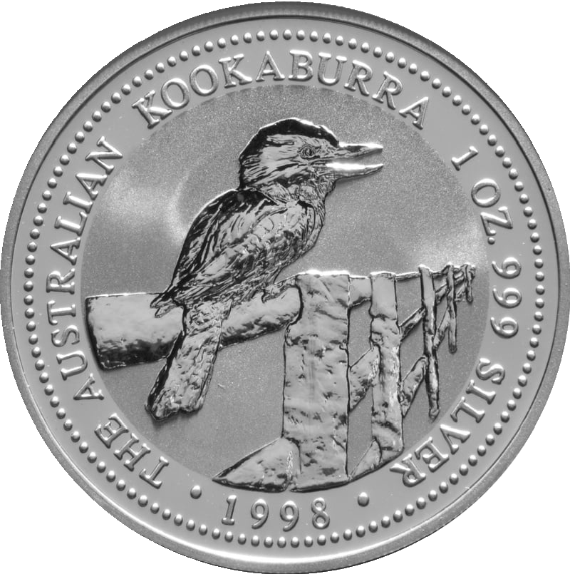 Kookaburra 1 Unze Silbermünze 1998 | differenzbesteuert