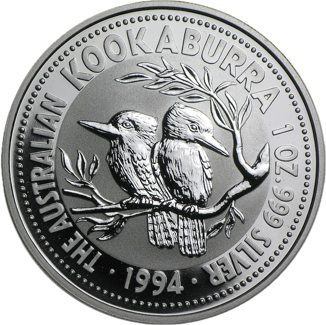 Kookaburra 1 Unze Silbermünze 1994 | differenzbesteuert