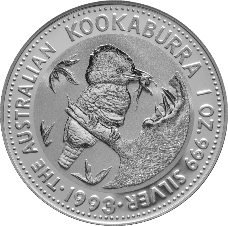 Kookaburra 1 Unze Silbermünze 1993 | differenzbesteuert