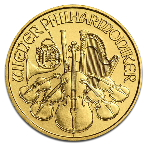 Wiener Philharmoniker 1/10oz Goldmünze 2015