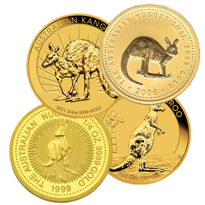 Känguru / Nugget 1/4 Unze Goldmünze | verschiedene Jahre