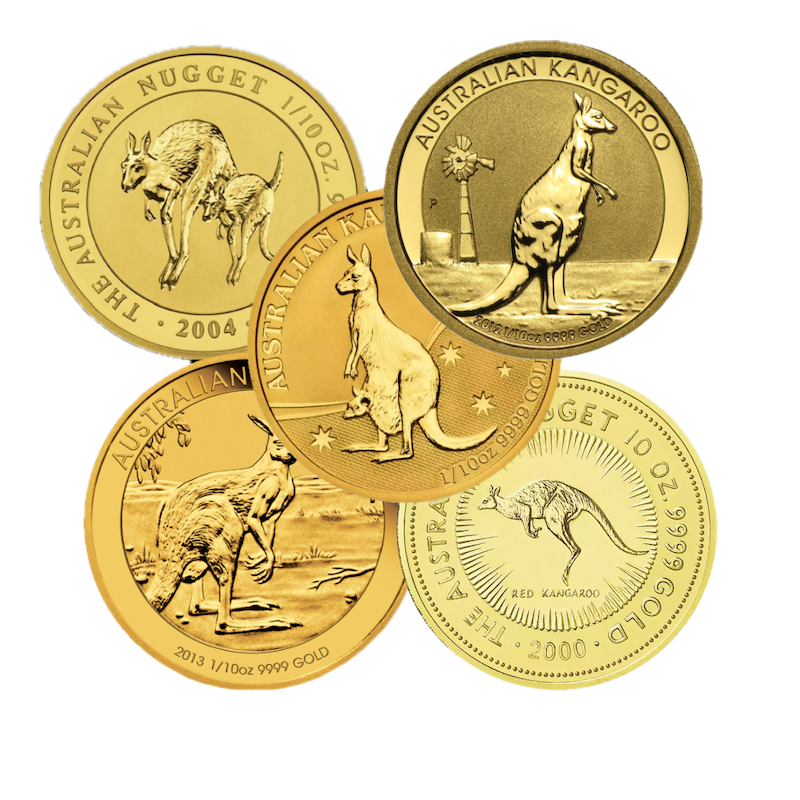 Känguru / Nugget 1/10 Unze Goldmünze | verschiedene Jahre
