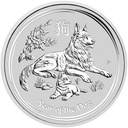 Lunar II Hund 5 Unzen Silbermünze 2018 | differenzbesteuert