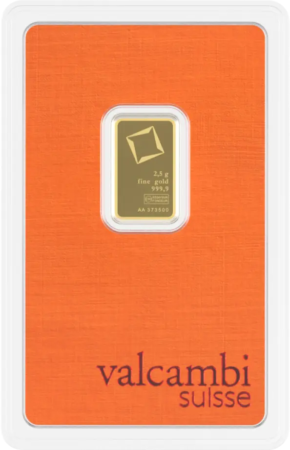 2,5 Gramm Goldbarren | Valcambi