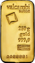 250 Gramm Goldbarren | Valcambi - gegossen