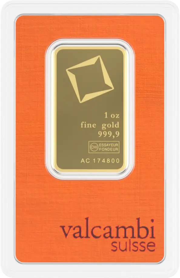 31,1 Gramm (1oz) Goldbarren | Valcambi