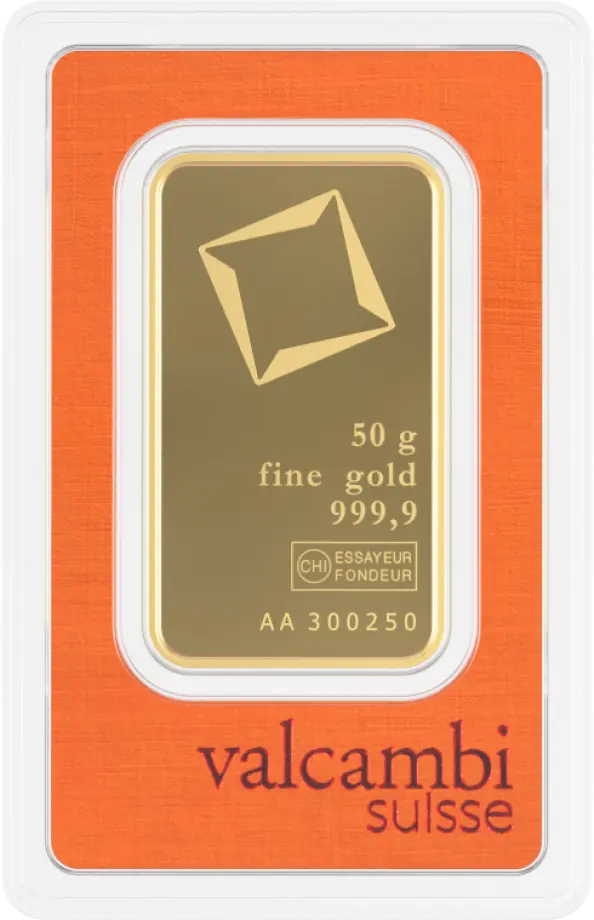50 Gramm Goldbarren | Valcambi