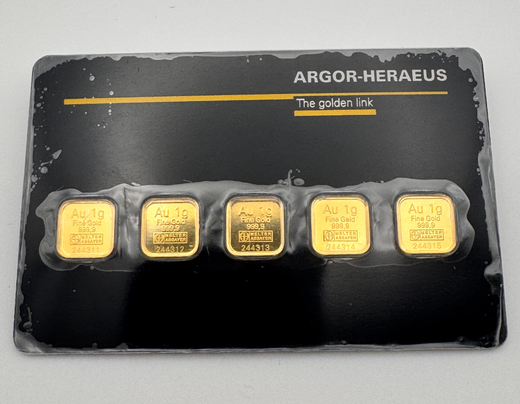5 x 1g Tafelbarren/Combibar | versch. Hersteller