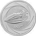 James Bond Sechs Jahrzehnte 007 - Bond of the 90s "Q-Branch Speedboat"- 1 Unze Silbermünze 2025 | differenzbesteuert