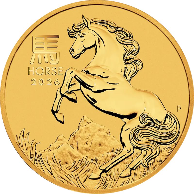 Lunar III Pferd 1/4 Unze Goldmünze 2026