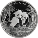 China Panda 30g Silbermünze 2026
