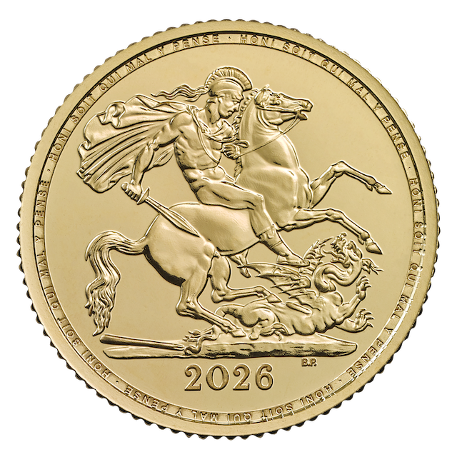 1/2 Pfund Sovereign Charles III Goldmünze 2026