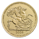 1/2 Pfund Sovereign Charles III Goldmünze 2026