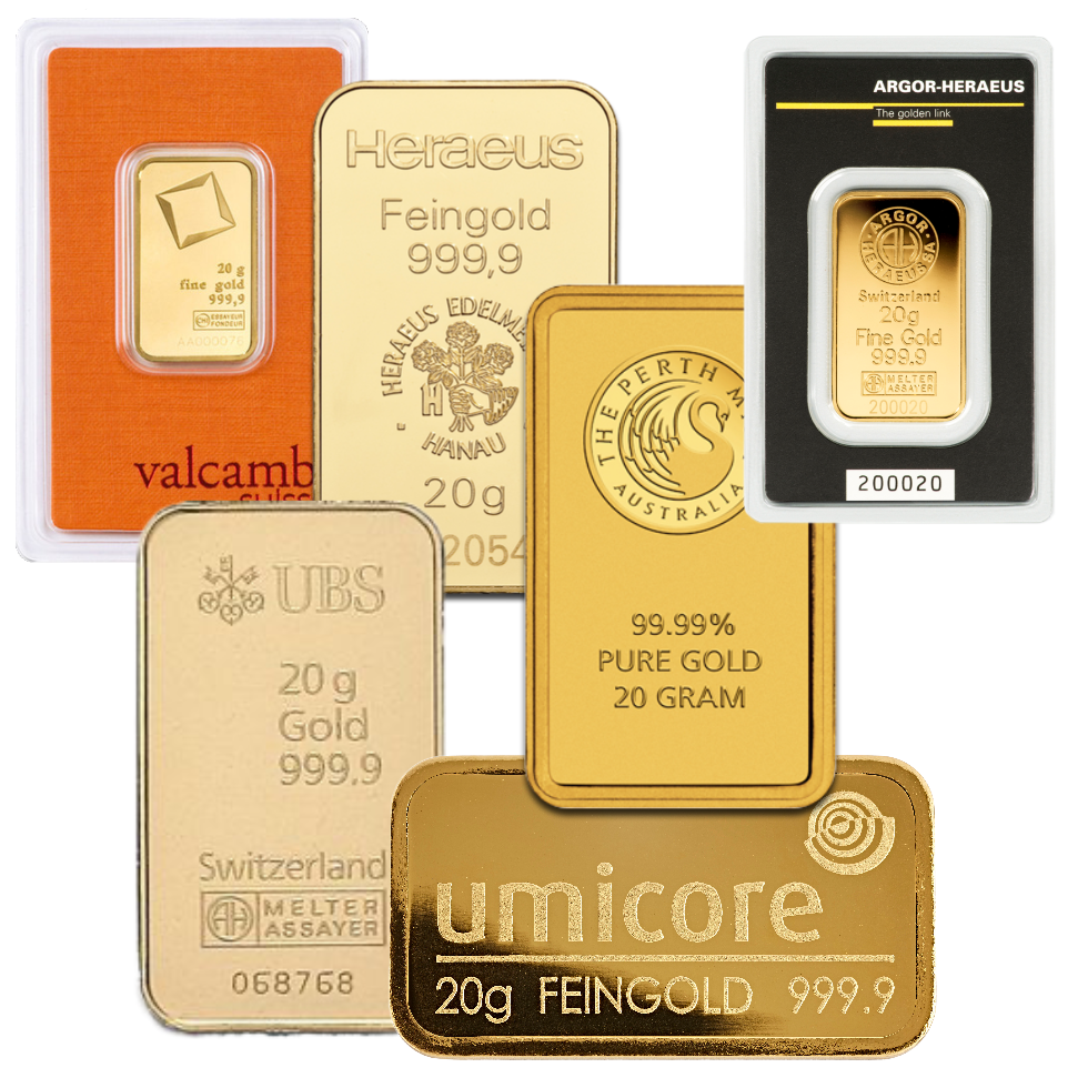 20 Gramm Goldbarren | LBMA zertifiziert