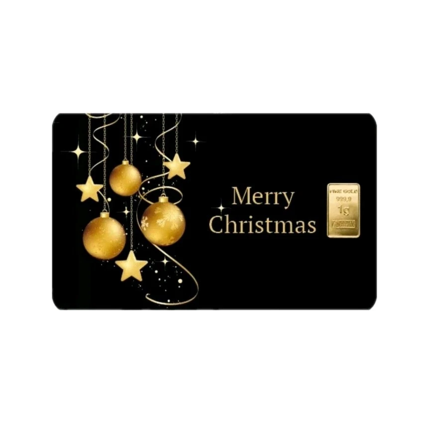 1 Gramm Goldbarren | Heimerle + Meule - Merry Christmas
