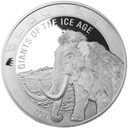 Giganten der Eiszeit - Wollmammut 1 Kilo Silbermünze 2019 | differenzbesteuert