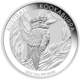 Kookaburra 10 Unzen Silbermünze 2014 differenzbesteuert