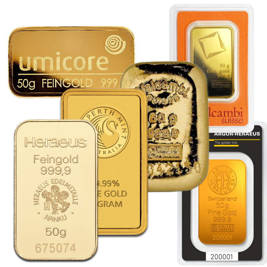 50 Gramm Goldbarren | LBMA zertifiziert