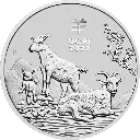 Lunar III Ziege 2 Unzen Silbermünze 2027 | differenzbesteuert