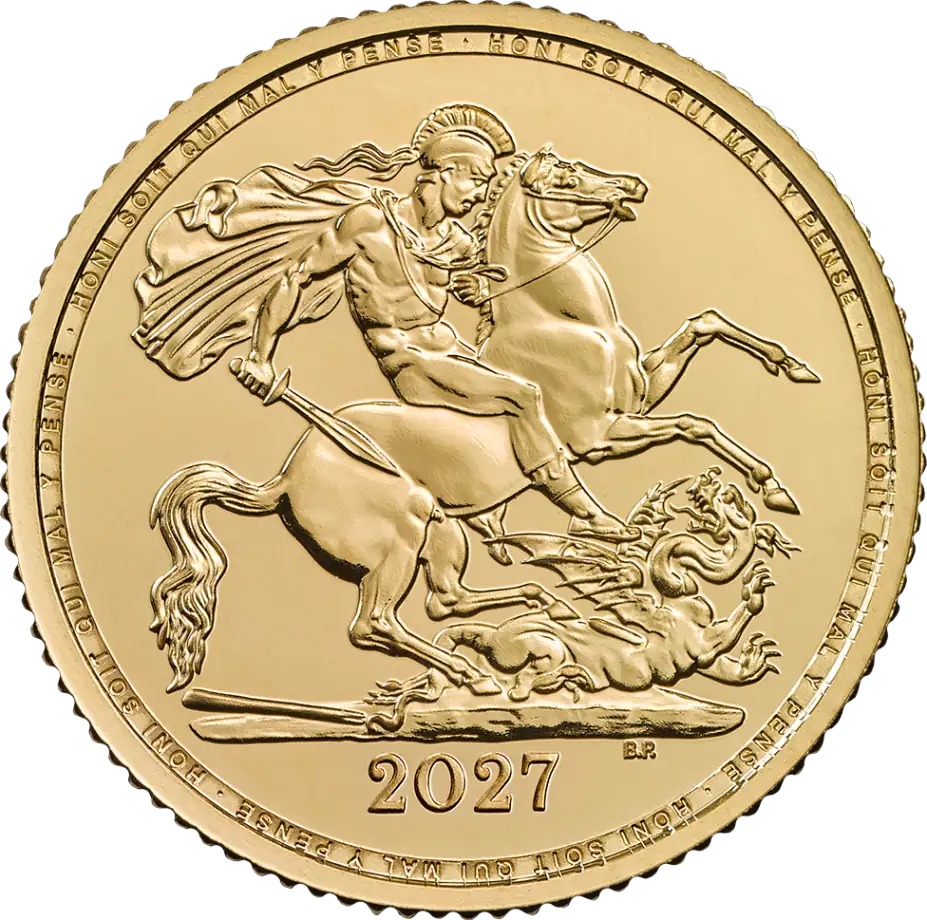 1 Pfund Sovereign Charles III Goldmünze 2027