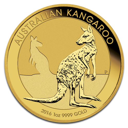 Känguru 1 Unze Goldmünze 2016