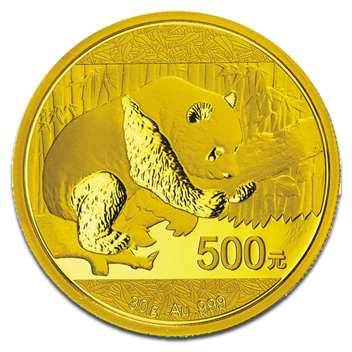 China Panda 30g Goldmünze 2016