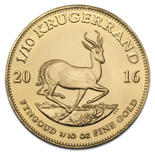 Krügerrand 1/10oz Goldmünze 2016