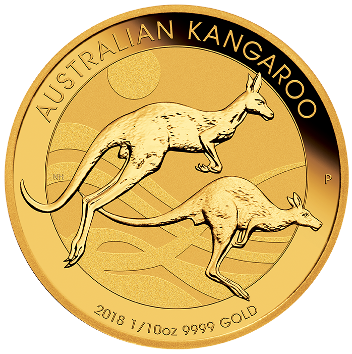 Känguru 1/10 Unze Goldmünze 2018