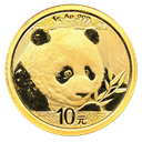 China Panda 1g Goldmünze 2018