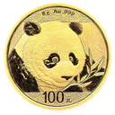 China Panda 8g Goldmünze 2018
