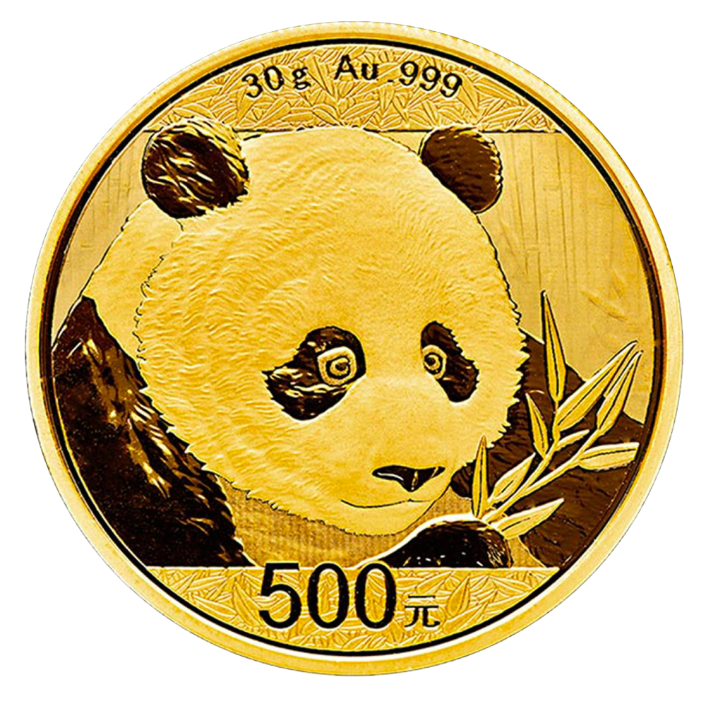 China Panda 30g Goldmünze 2018