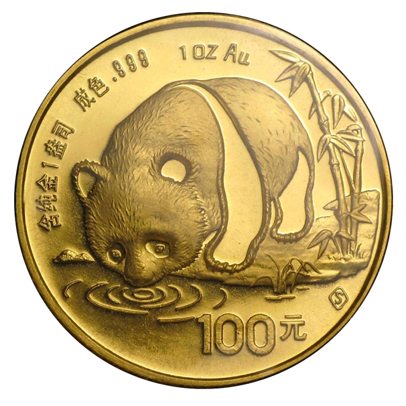China Panda 1oz Goldmünze 1987