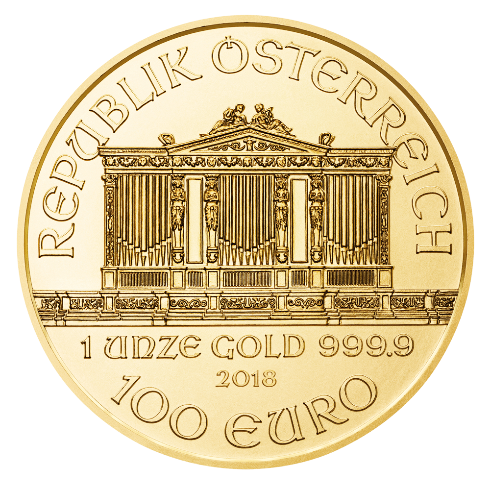 Wiener Philharmoniker 1oz Goldmünze 2018