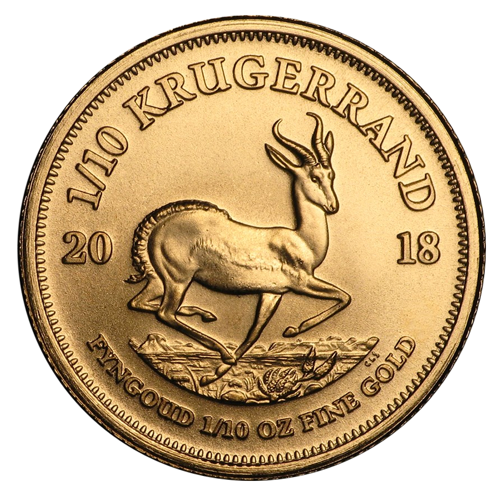 Krügerrand 1/10oz Goldmünze 2018