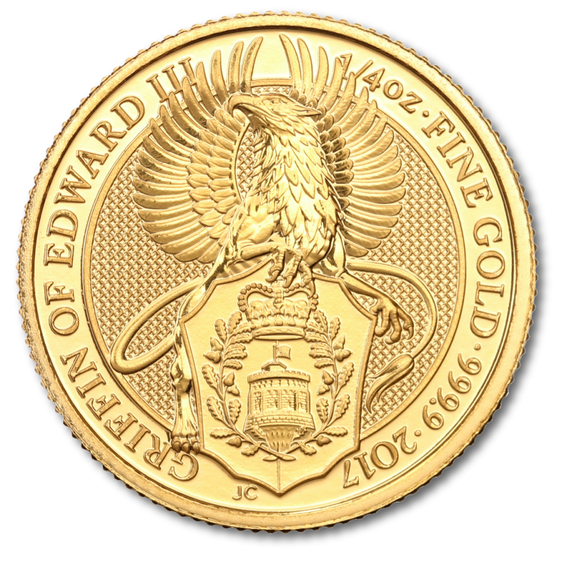 Queen's Beasts Greif 1/4oz Goldmünze 2017