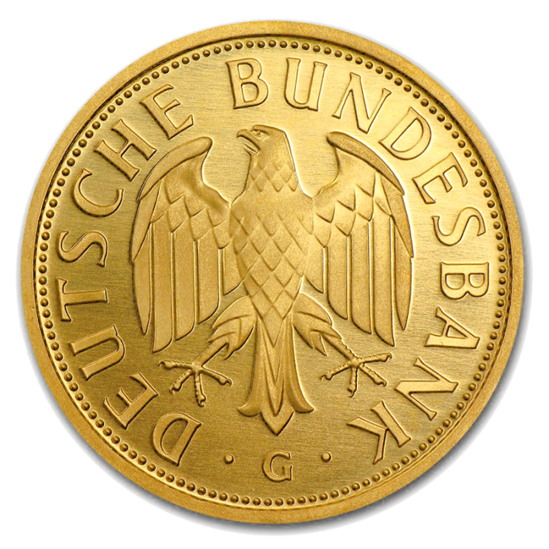1 Goldmark Goldmünze 2001 Prägestätte G