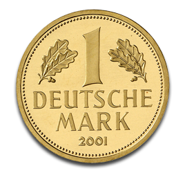 1 Goldmark Goldmünze 2001 Prägestätte F