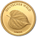 20 Euro Deutscher Wald Linde 1/8 oz Goldmünze 2015 (F)