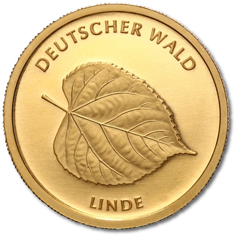20 Euro Deutscher Wald Linde 1/8 oz Goldmünze 2015 (D)