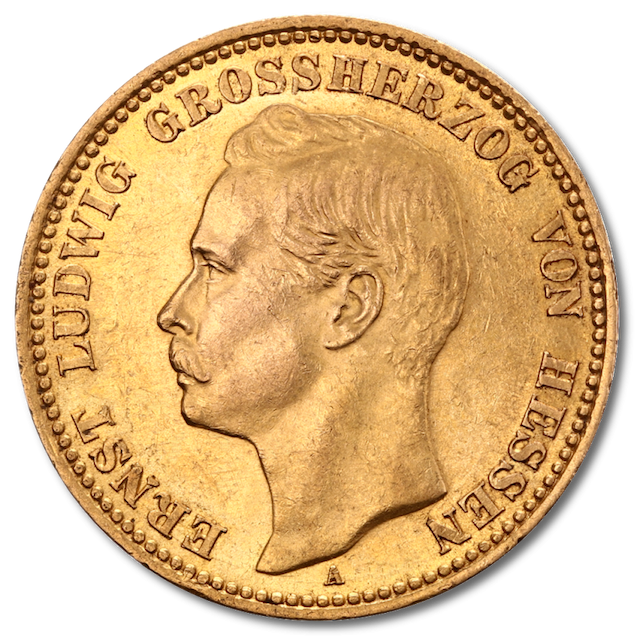20 Mark Großherzog Ernst Ludwig Goldmünze | Hessen | 1890-1915