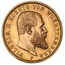 20 Mark König Wilhelm II. Goldmünze | Württemberg | 1891-1918