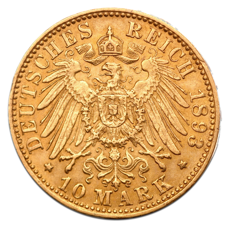 10 Mark Freie Hansestadt Hamburg Goldmünze | 1873-1913