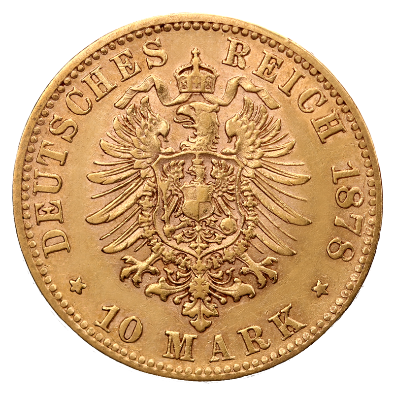 10 Mark König Karl Goldmünze | 1864-1891