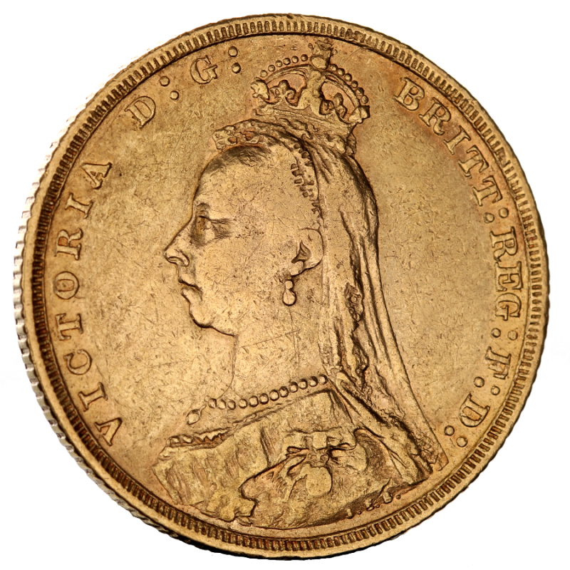 1 Pfund Sovereign Victoria Krone Goldmünze | 1887-1893