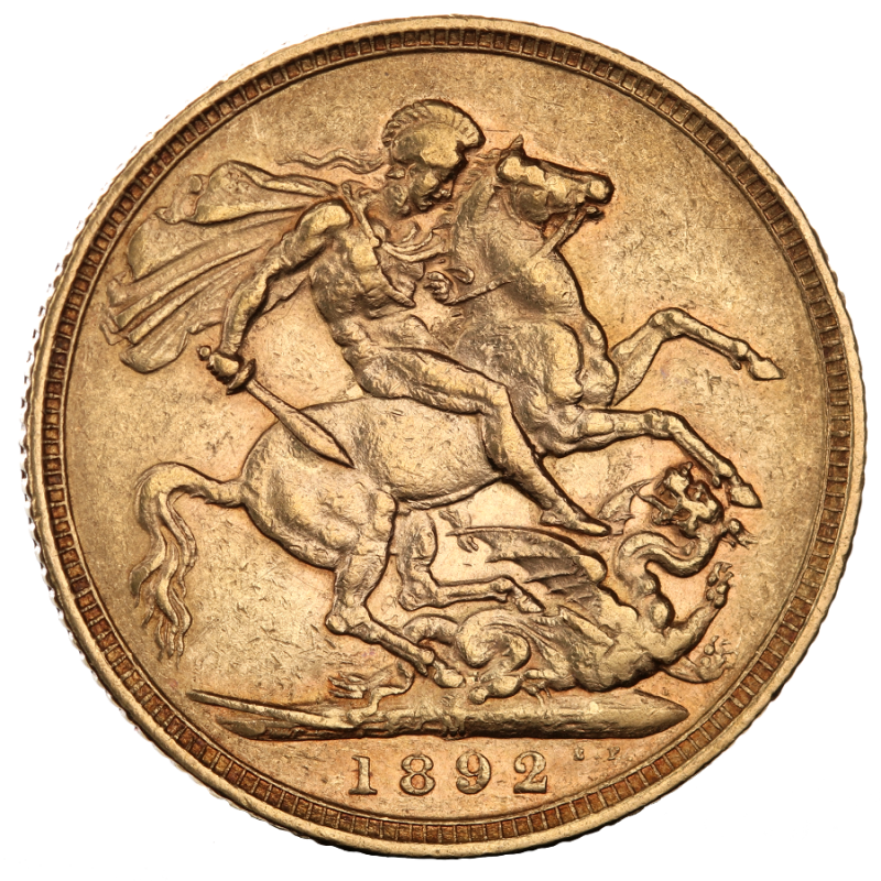 Sovereign Victoria Krone Goldmünze | 1887-1893