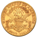 20 Dollar Double Eagle Liberty Head Goldmünze | 1850-1907