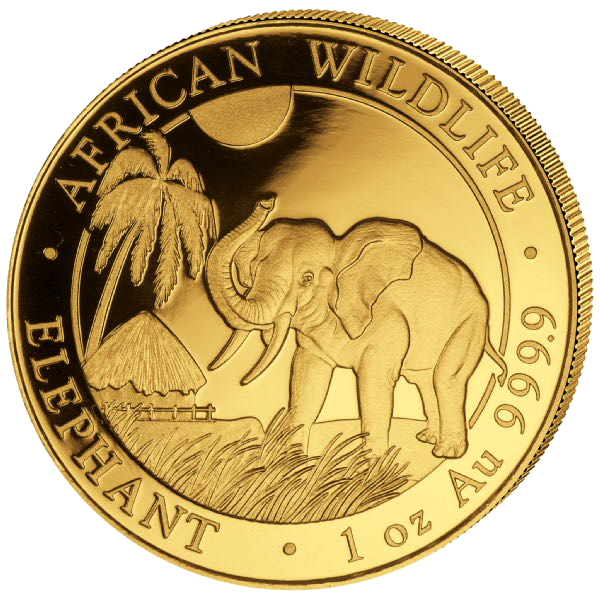 Somalia Elefant 1oz Goldmünze 2017