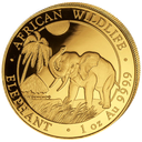 Somalia Elefant 1oz Goldmünze 2017
