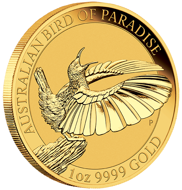 Birds of Paradise Viktoria Paradiesvogel 1oz Goldmünze 2018