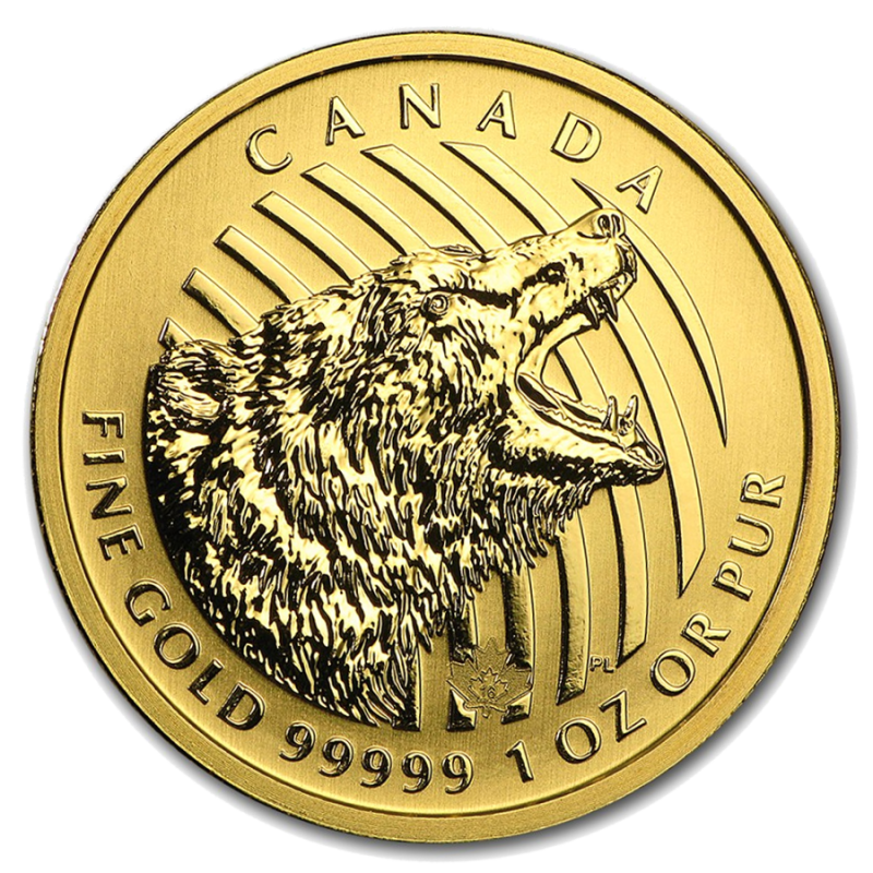 Call of the Wild "Grizzly" 1 Unze Goldmünze 2016 | .99999
